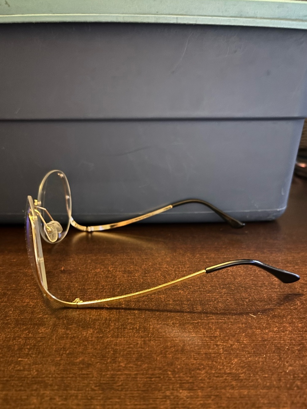 Retro Rimless Blue Light Glasses - Picture 3 of 3